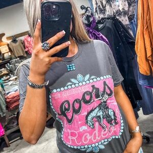 NWOT - Gray Coors Rodeo Graphic T-Shirt